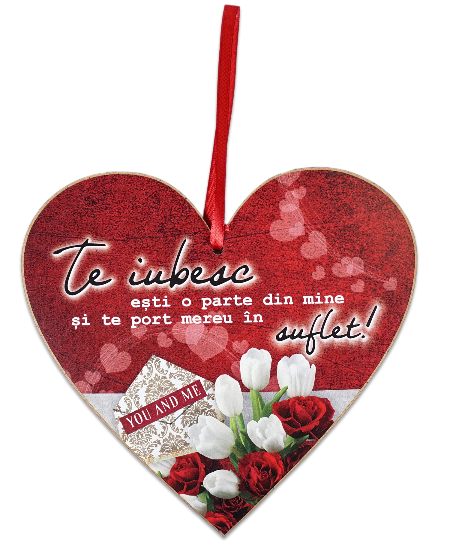 Tablou motivational   ceramica inima (20x19cm) - Te iubesc Tablou motivational   ceramica inima (20x19cm) - Te iubesc