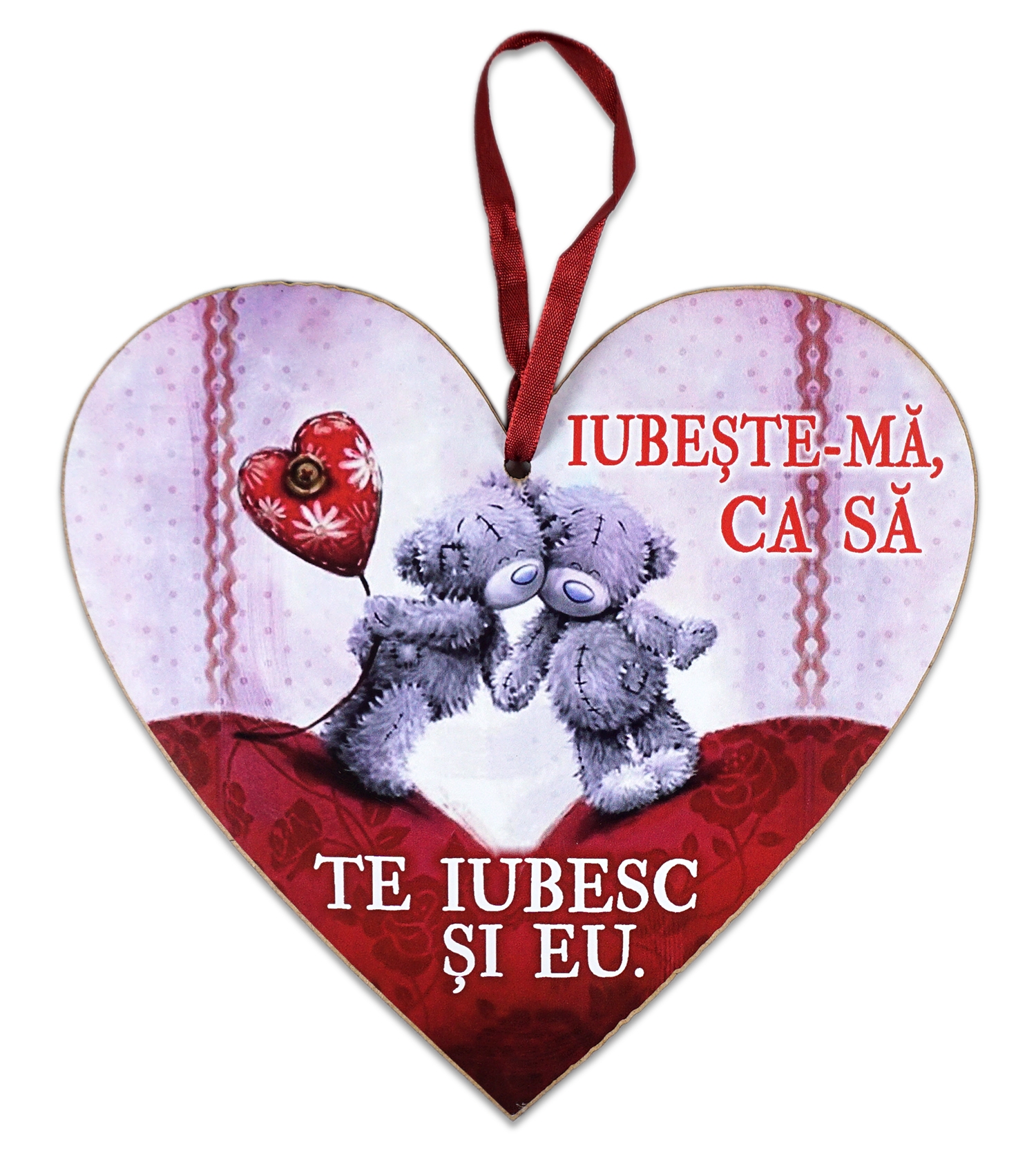 Tablou motivational inima (20x19cm) -  Iubeste-ma Tablou motivational inima (20x19cm) -  Iubeste-ma