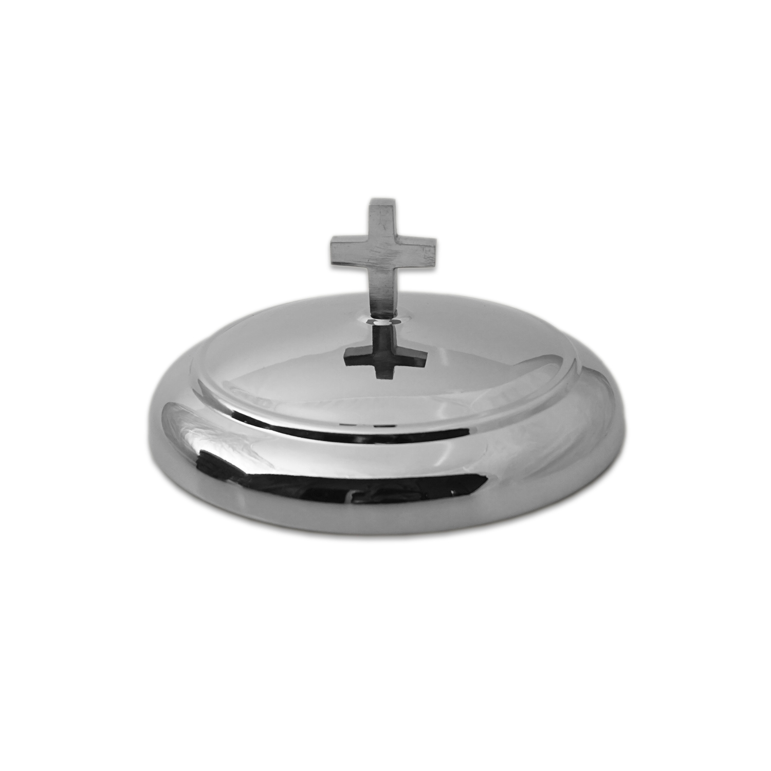 Capac inox pentru farfurie impartasanie pentru paine - argintiu lucios Capac inox pentru farfurie impartasanie pentru paine - argintiu lucios