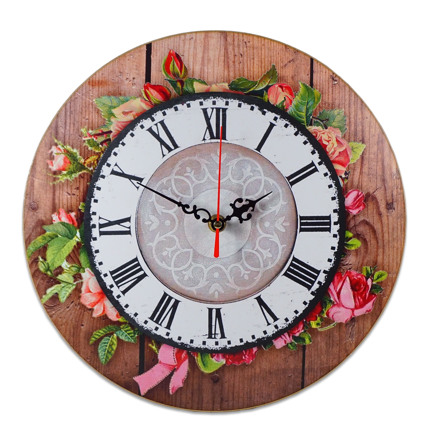 Ceas rotund - Design trandafir (30 cm) Ceas rotund - Design trandafir (30 cm)