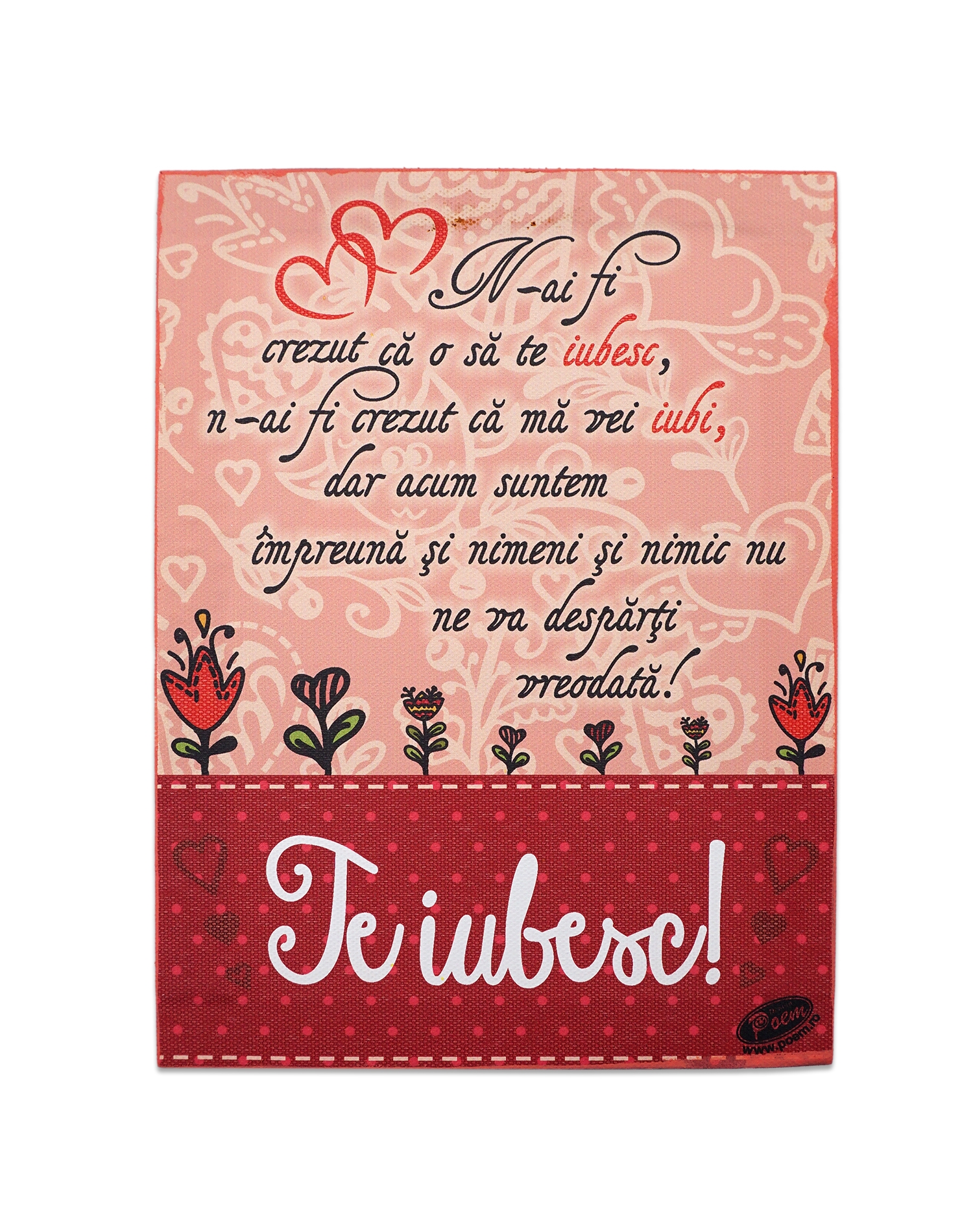 Tablou motivational  textil (15x20x2cm)  - Na-i fi crezut Tablou motivational  textil (15x20x2cm)  - Na-i fi crezut