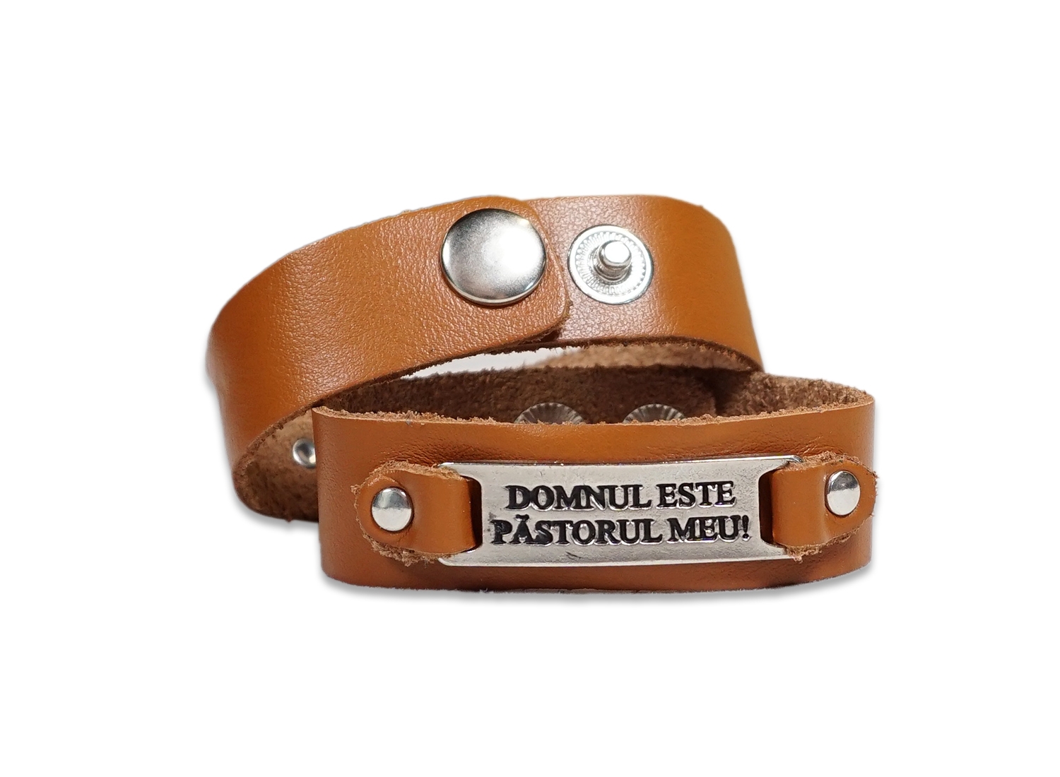 Bratara din piele maro - Domnul este Pastorul meu! Bratara din piele maro - Domnul este Pastorul meu!