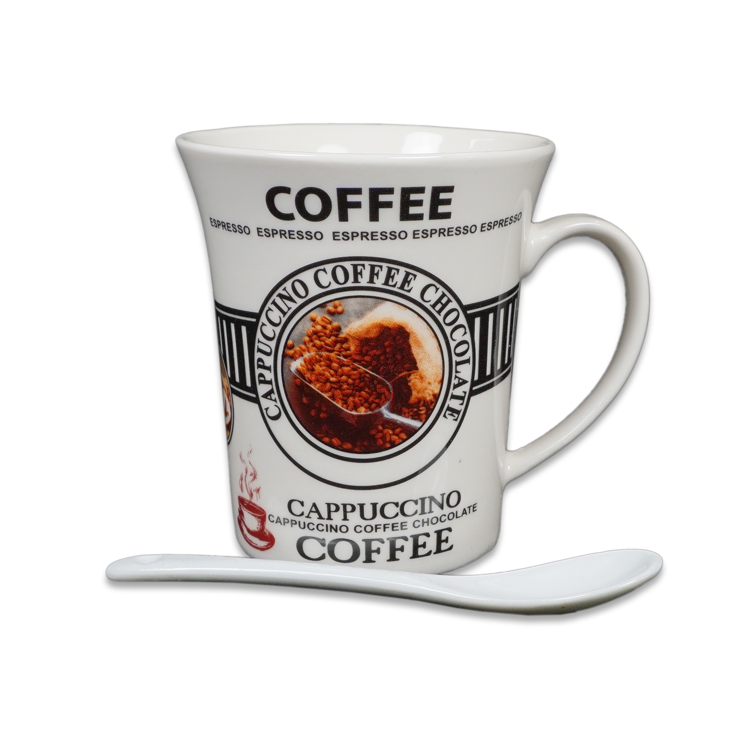 Cadouri pentru casa - Cana ceramica cu lingurita