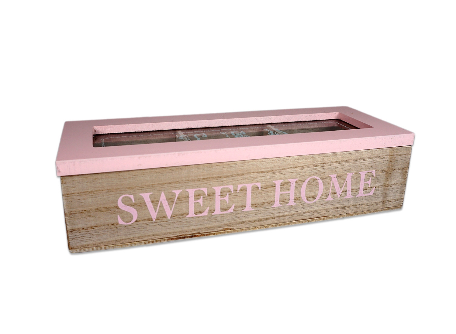 Cutie ceai  - Sweet home - Roz (24 x 9 x 6 cm) Cutie ceai  - Sweet home - Roz (24 x 9 x 6 cm)