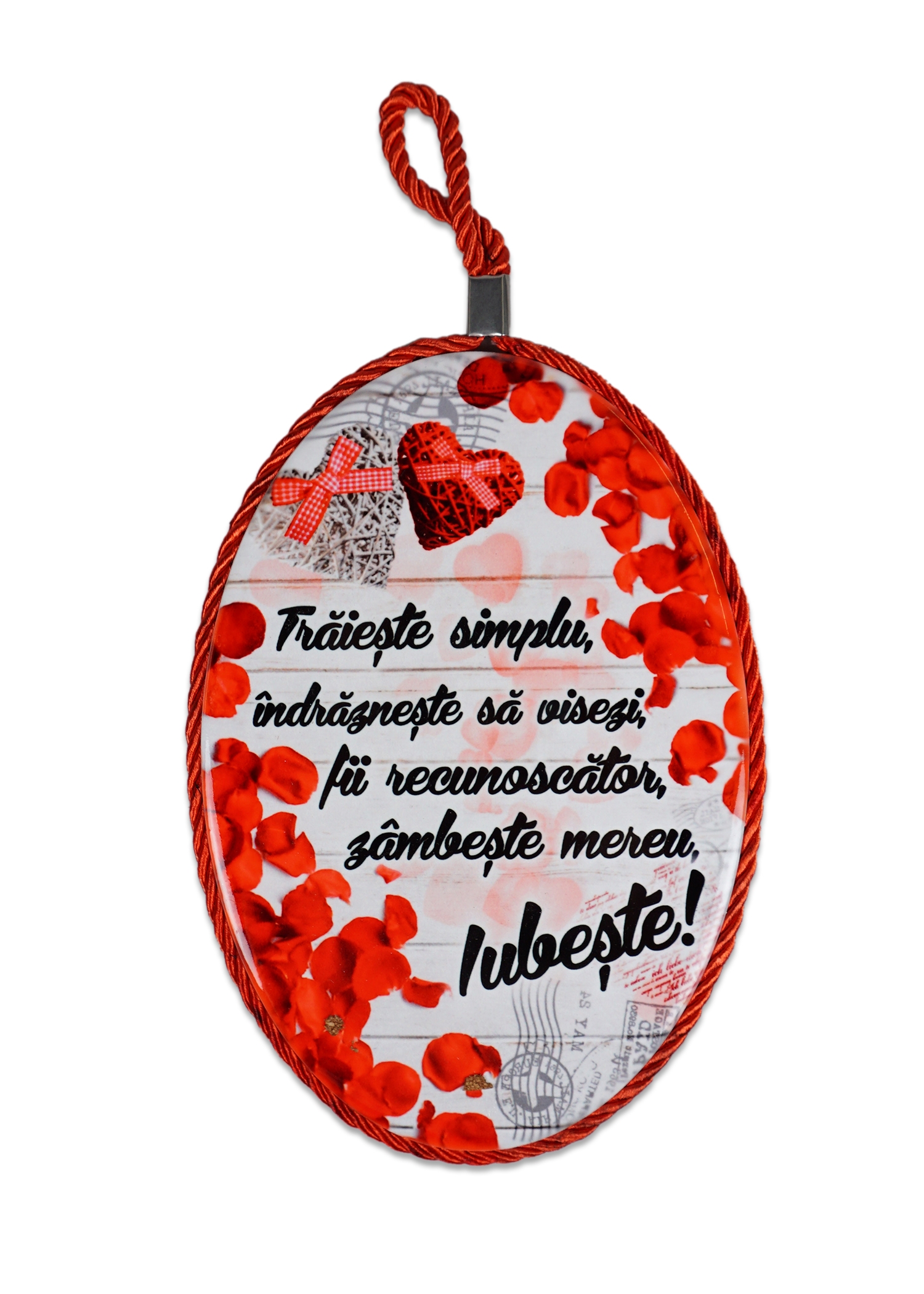 Placheta ceramica - Traieste simplu (13,5x18 cm ) Placheta ceramica - Traieste simplu (13,5x18 cm )