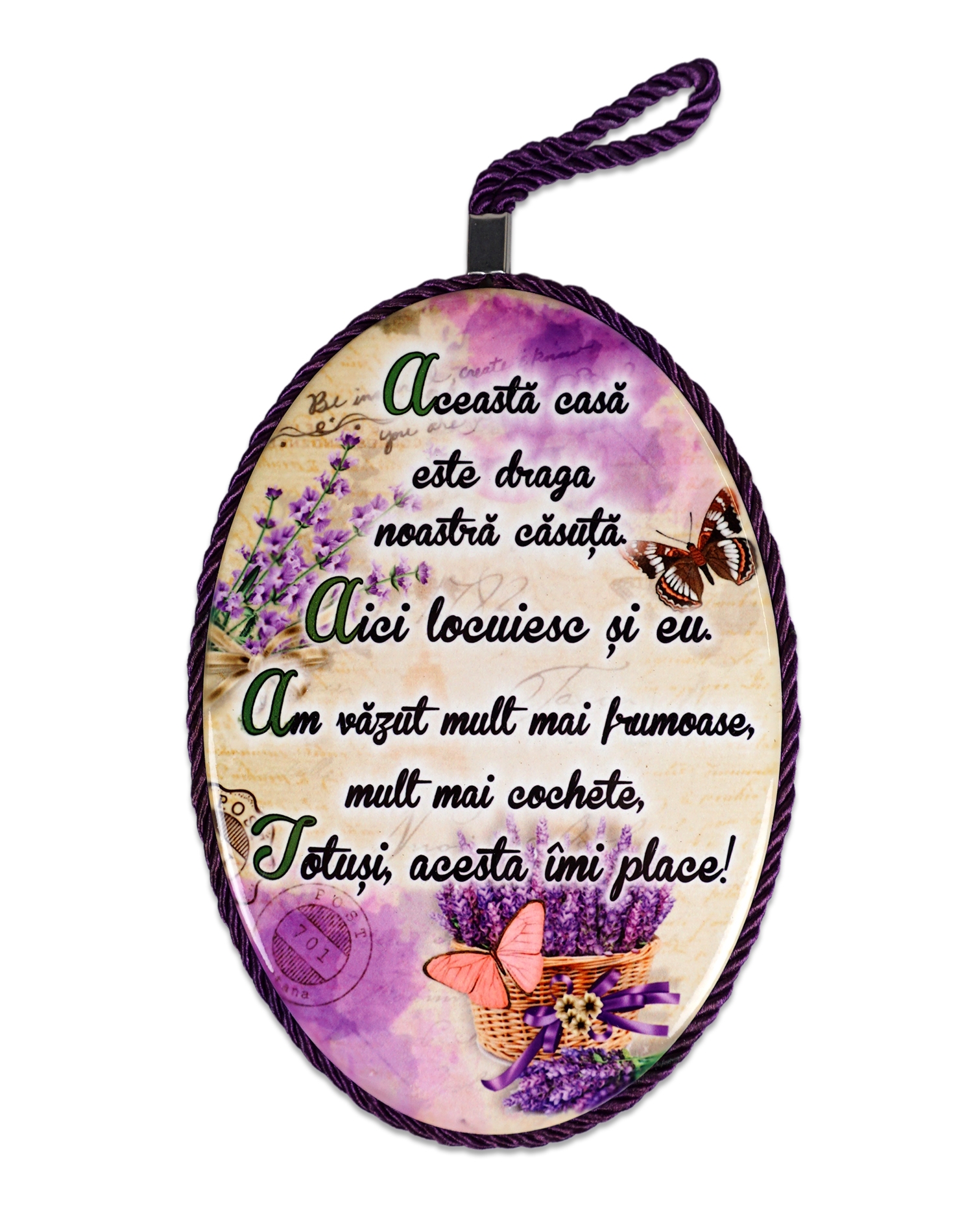 Tablou motivational  ceramica oval (13.5x218cm) -  Aceasta casa Tablou motivational  ceramica oval (13.5x218cm) -  Aceasta casa