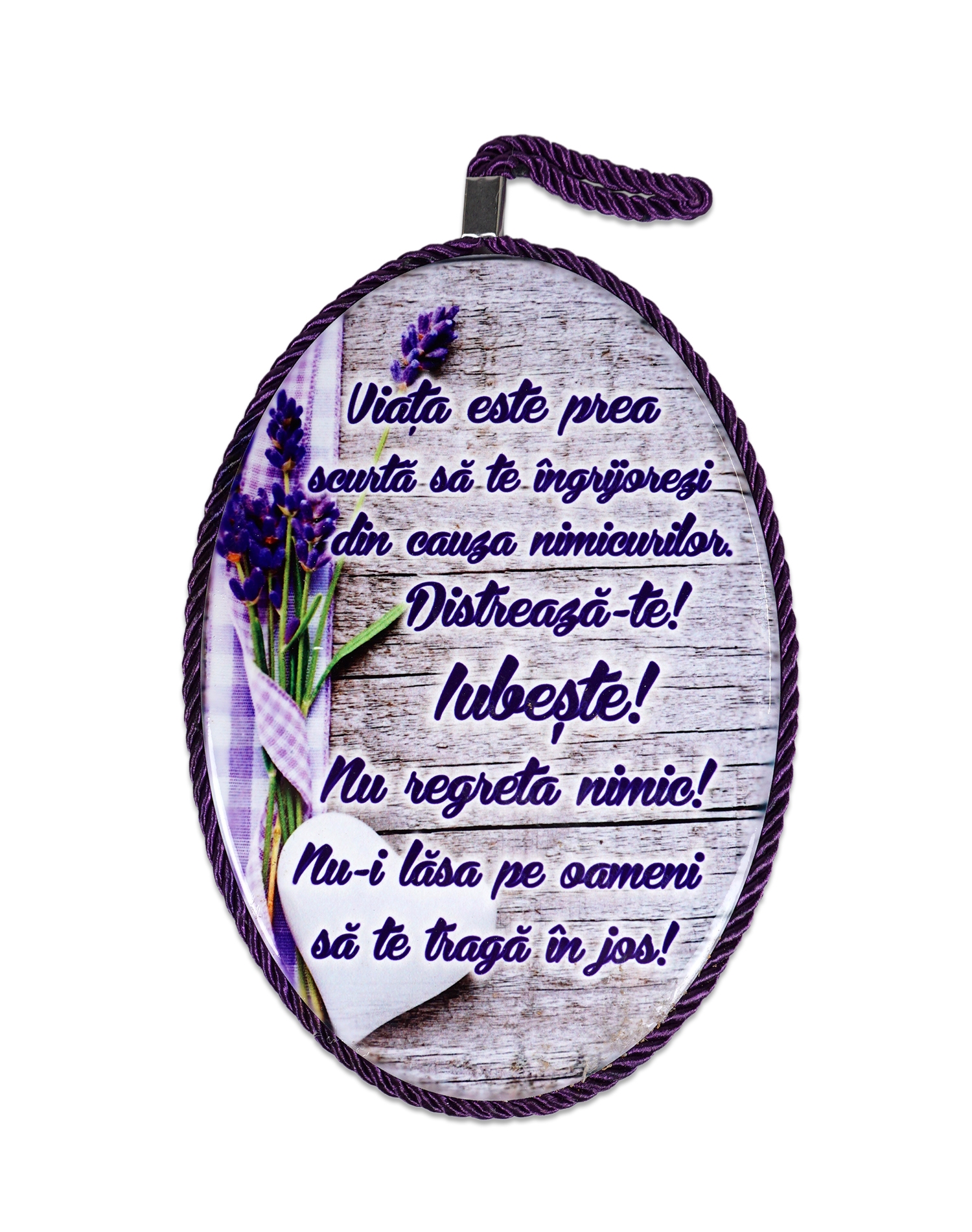 Tablou motivational  ceramica oval (13.5x218cm) -  Viata este prea scurta Tablou motivational  ceramica oval (13.5x218cm) -  Viata este prea scurta