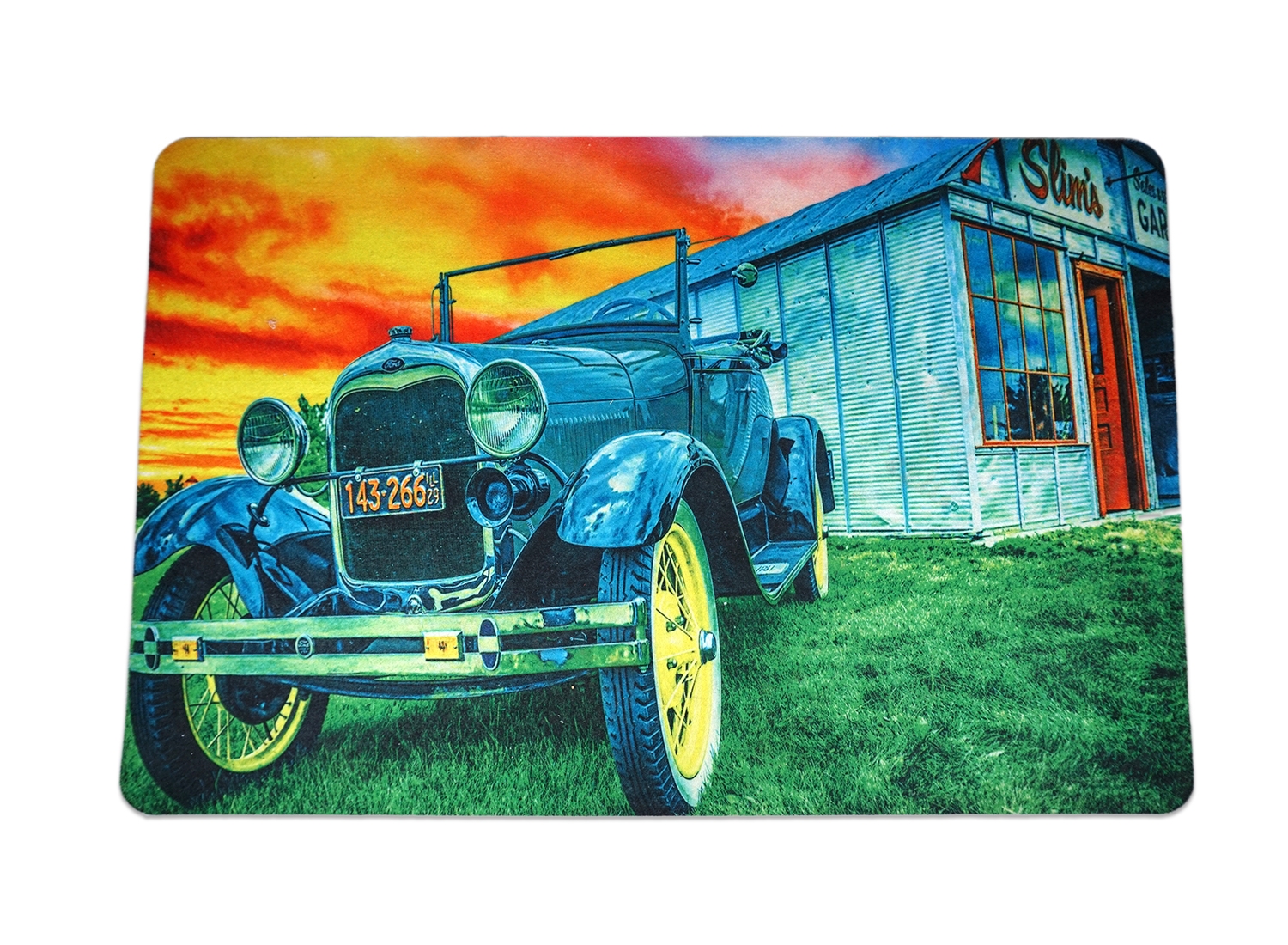 Covoras decorat cu masina Covoras decorat cu masina