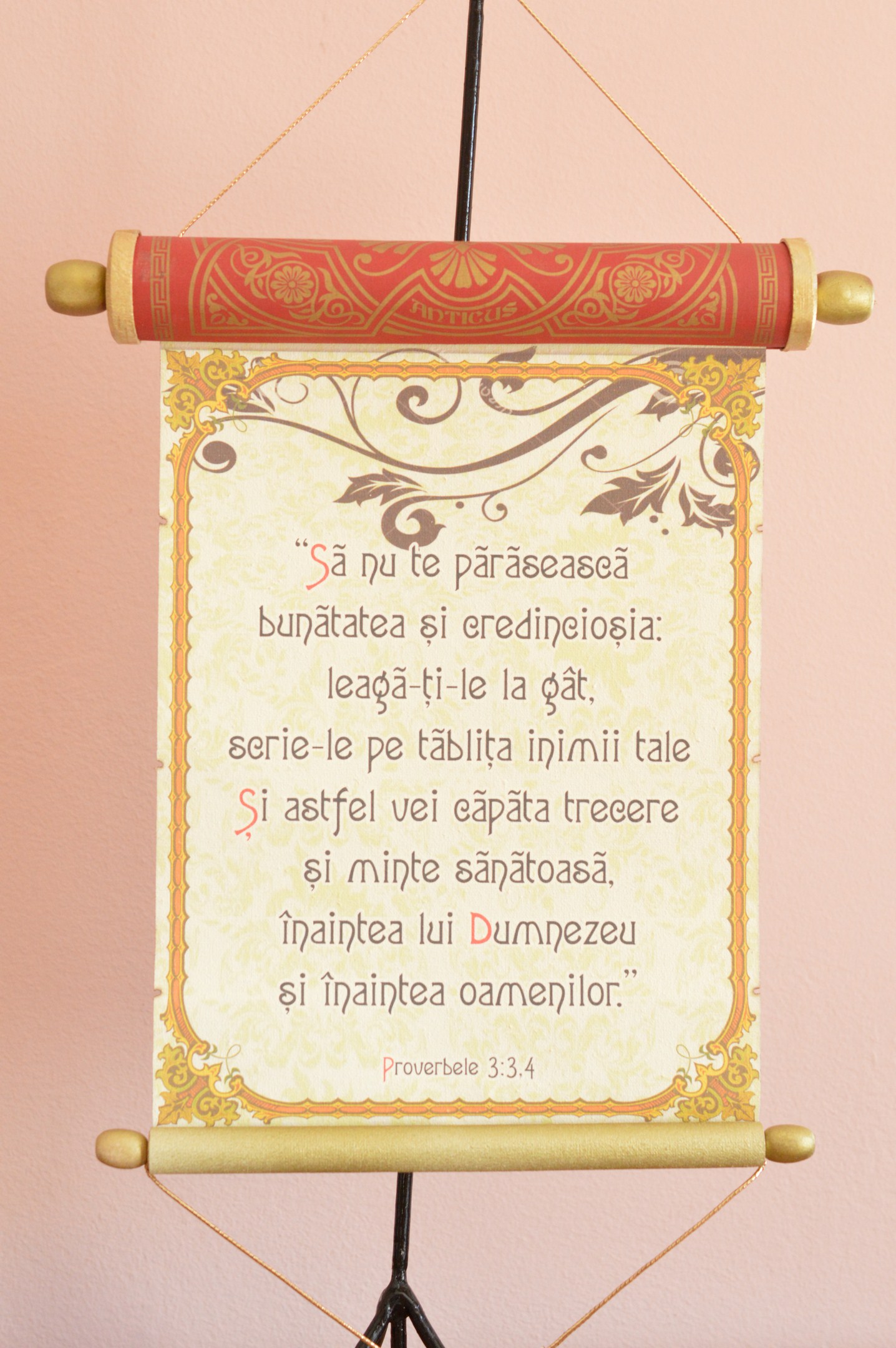 Pergament antic - Sa nu te paraseasca.. Pergament antic - Sa nu te paraseasca..