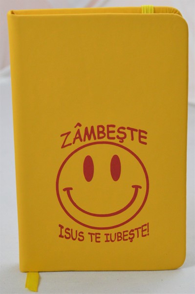 Carnetel A6 - Zambeste - Dumnezeu te iubeste! (galben) Carnetel A6 - Zambeste - Dumnezeu te iubeste! (galben)