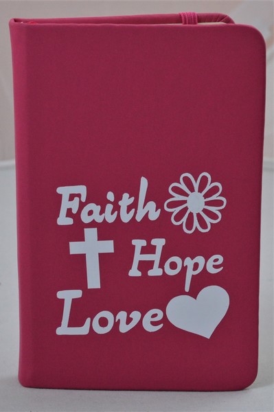 Carnetel A6 - Faith - Hope - Love (roz) Carnetel A6 - Faith - Hope - Love (roz)
