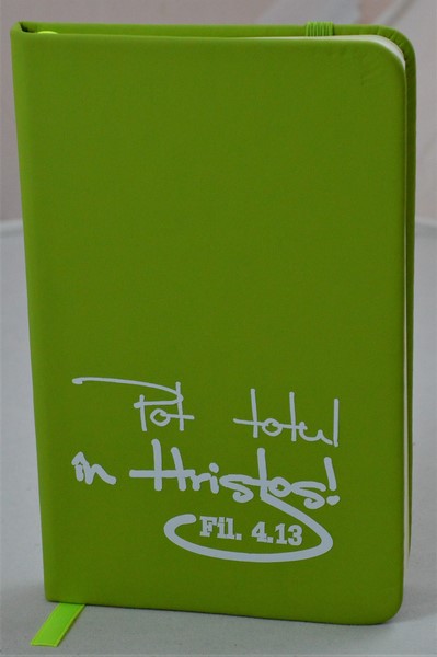 Carnetel A6 - Pot totul in Hristos! (verde) Carnetel A6 - Pot totul in Hristos! (verde)