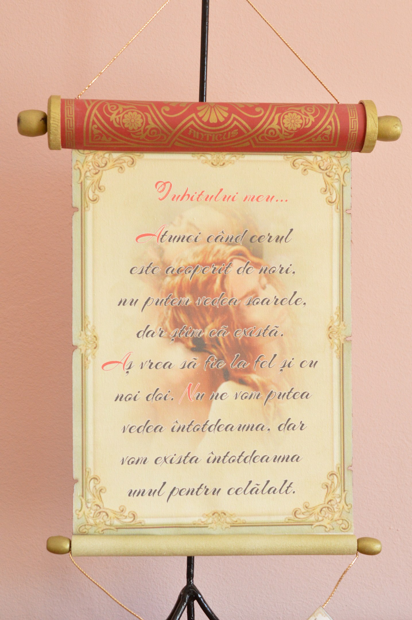 Pergament antic - Iubitului meu...