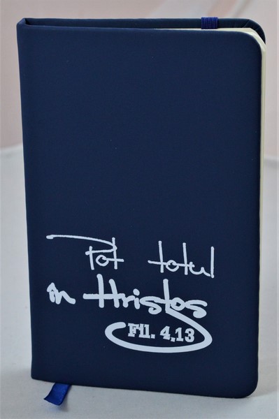 Carnetel A6 - Pot totul in Hristos! (bleumarin) Carnetel A6 - Pot totul in Hristos! (bleumarin)