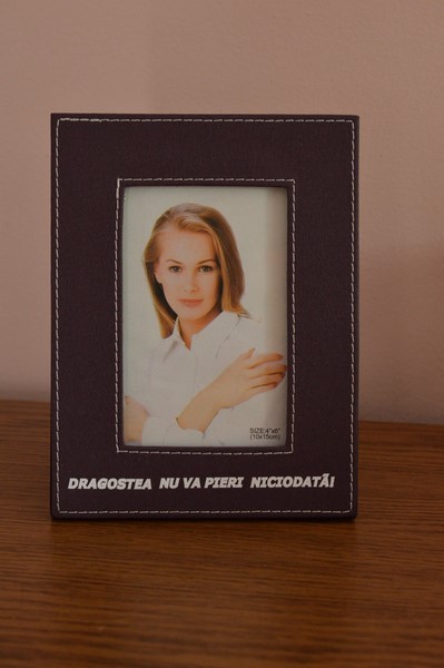 Rama din piele:Dragostea nu va pieri niciodata (mov)