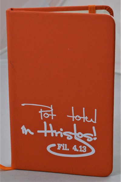 Carnetel A6 - Pot totul in Hristos! (portocaliu) Carnetel A6 - Pot totul in Hristos! (portocaliu)