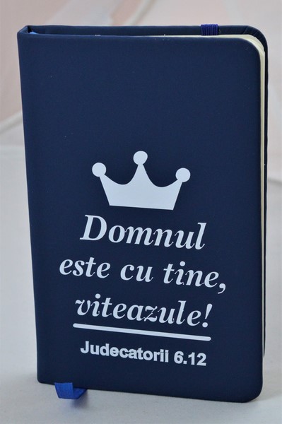 Carnetel A6 - Domnul este cu tine, viteazule! (bleumarin)