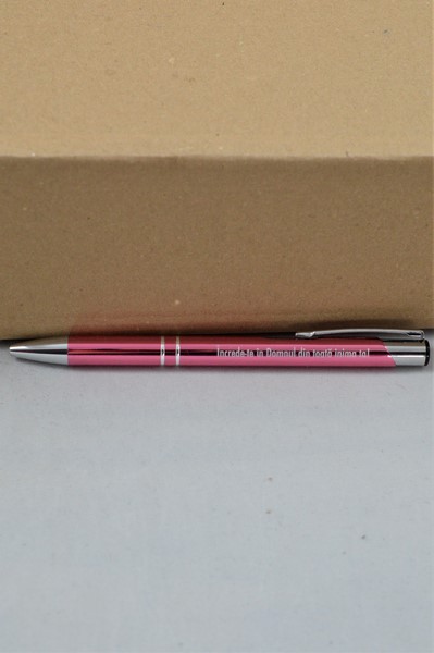 Pix cu mesaj crestin - Increde-te in Domnul din toata inima ta! (roz) Pix cu mesaj crestin - Increde-te in Domnul din toata inima ta! (roz)