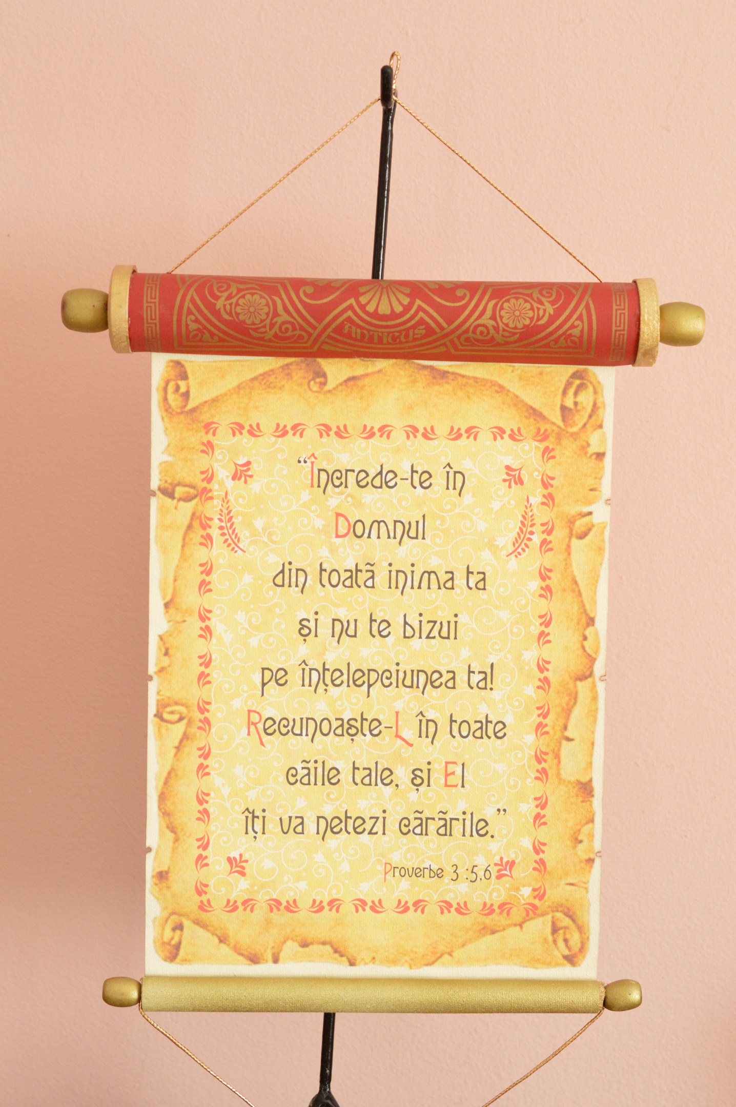 Pergament antic -Increde-te in Domnul Pergament antic -Increde-te in Domnul