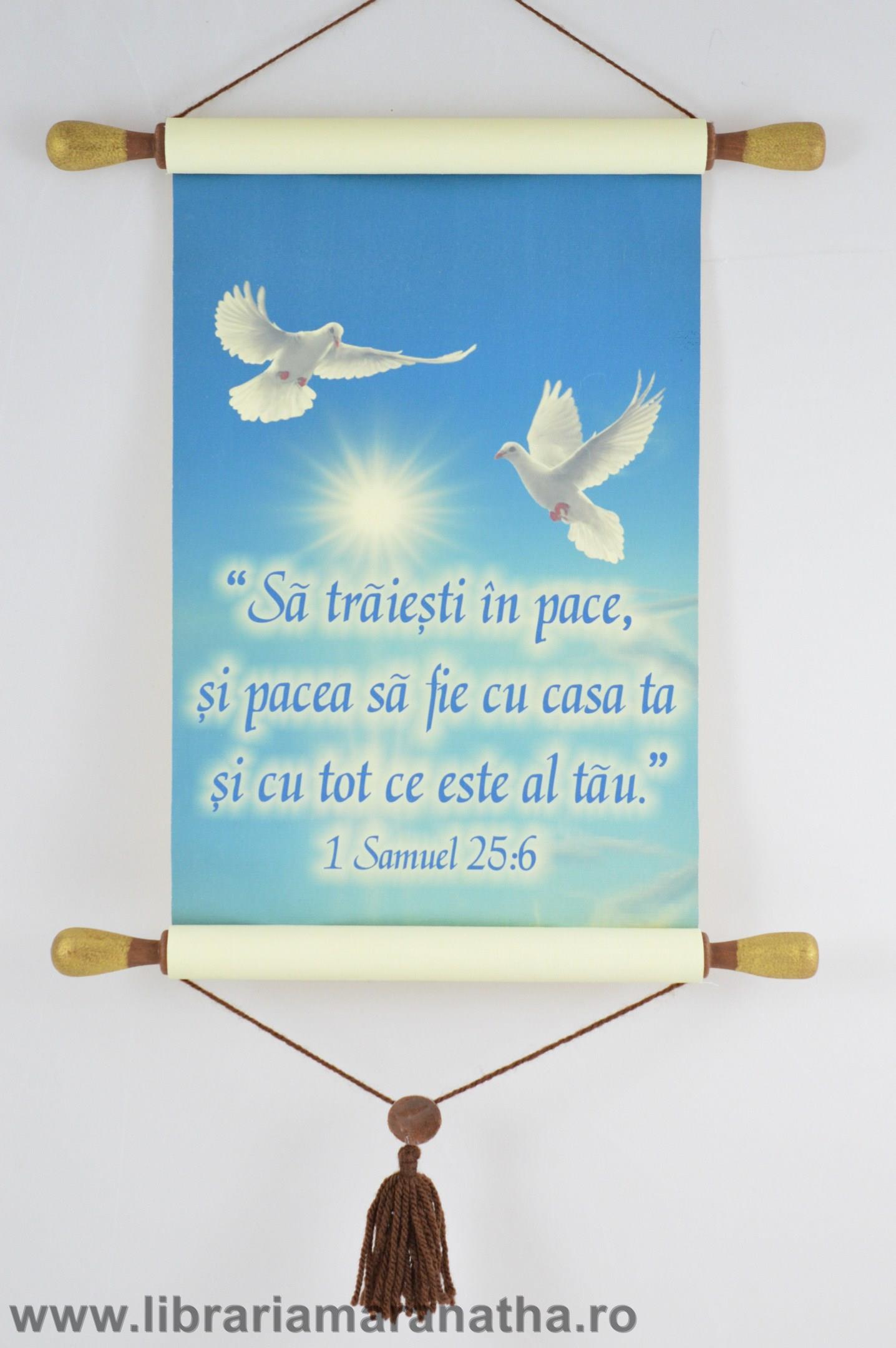 PAPIRUS A4 vintage - Sa traiesti in pace (1 Samuel 25:6) PAPIRUS A4 vintage - Sa traiesti in pace (1 Samuel 25:6)