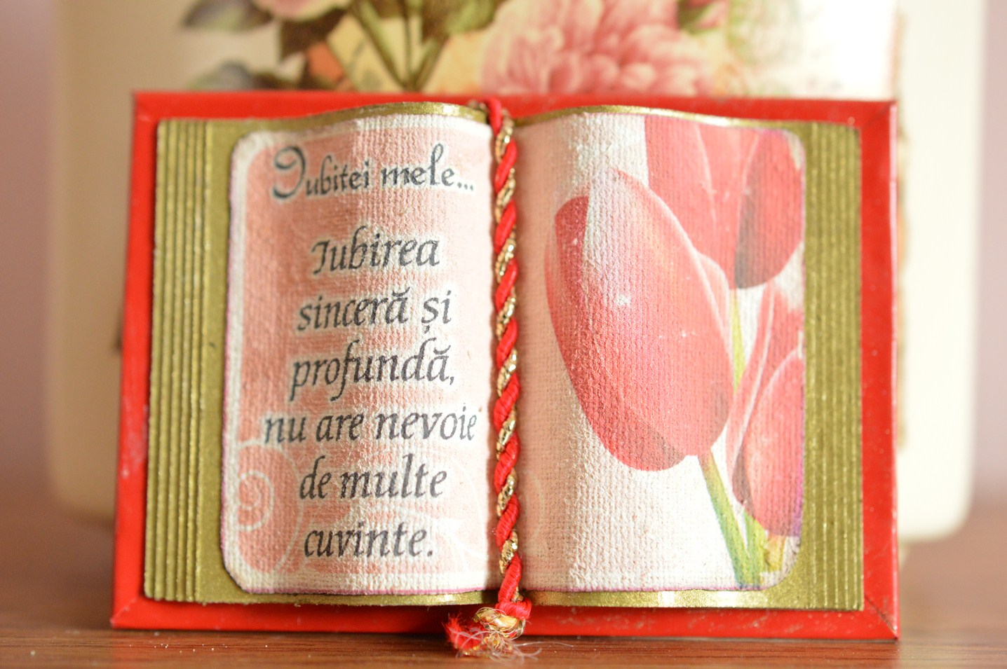 Carte decorativa magnetica - Iubitei mele... (5x7 cm)