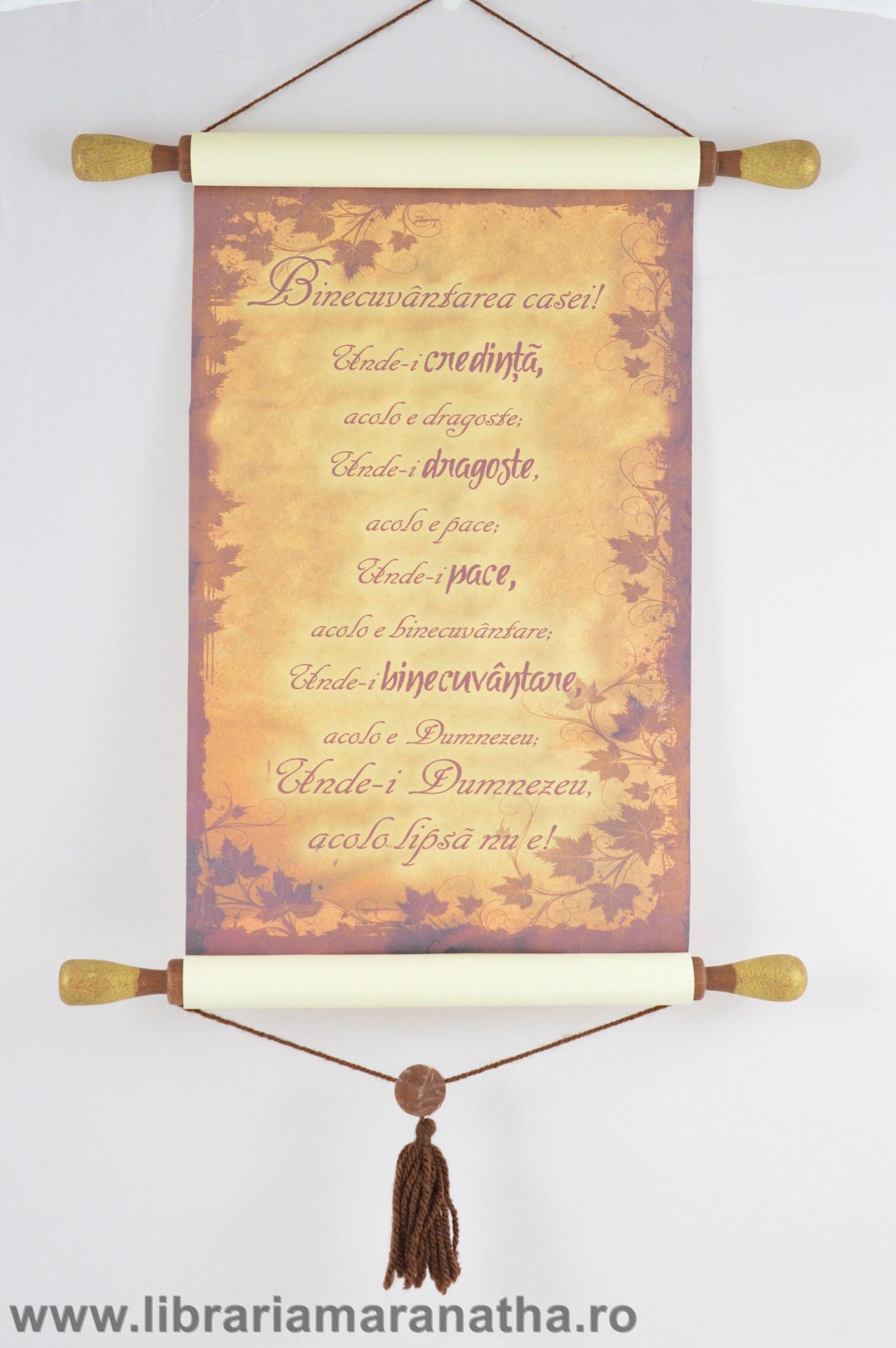 PAPIRUS A4 (30x20cm) - Binecuvantarea casei