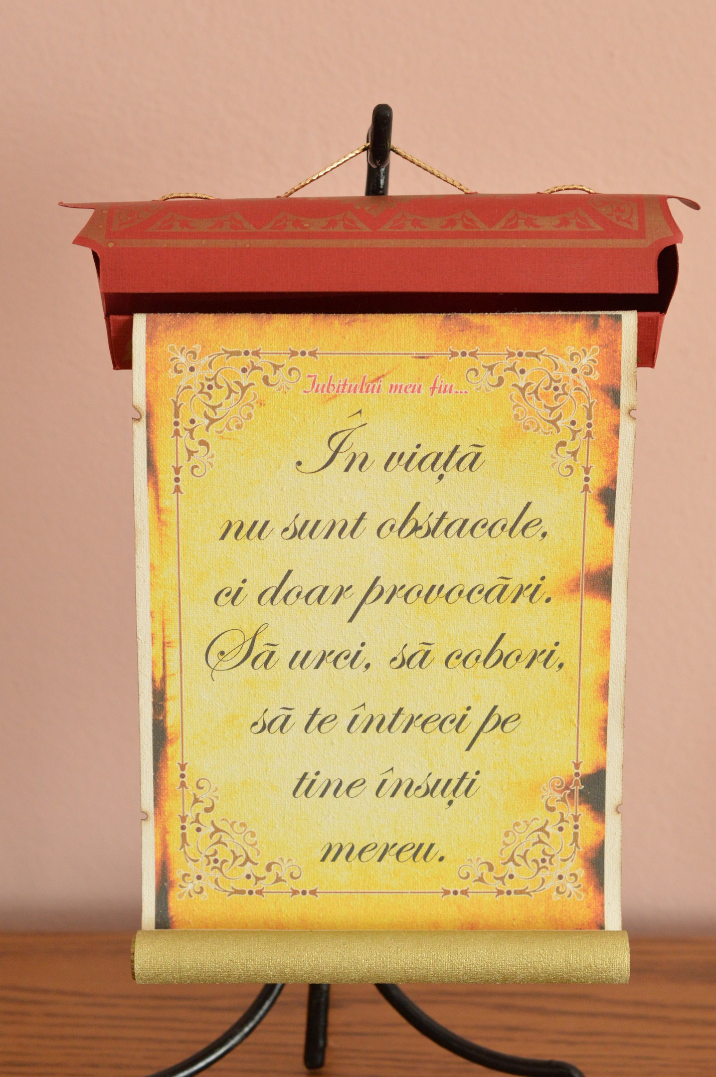 Pergament antic -In viata nu sunt obstacole,.. Pergament antic -In viata nu sunt obstacole,..