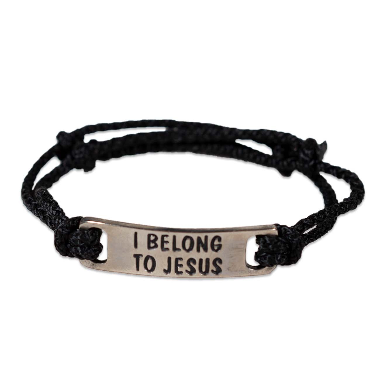 Bratara crestina (șnur) - I belong to Jesus Bratara crestina (șnur) - I belong to Jesus