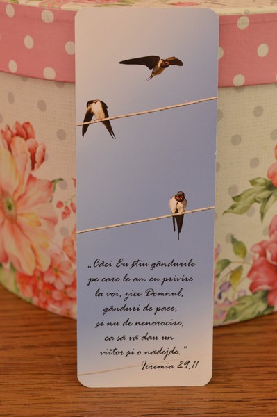 Semn de carte -Caci eu stiu gandurile Semn de carte -Caci eu stiu gandurile