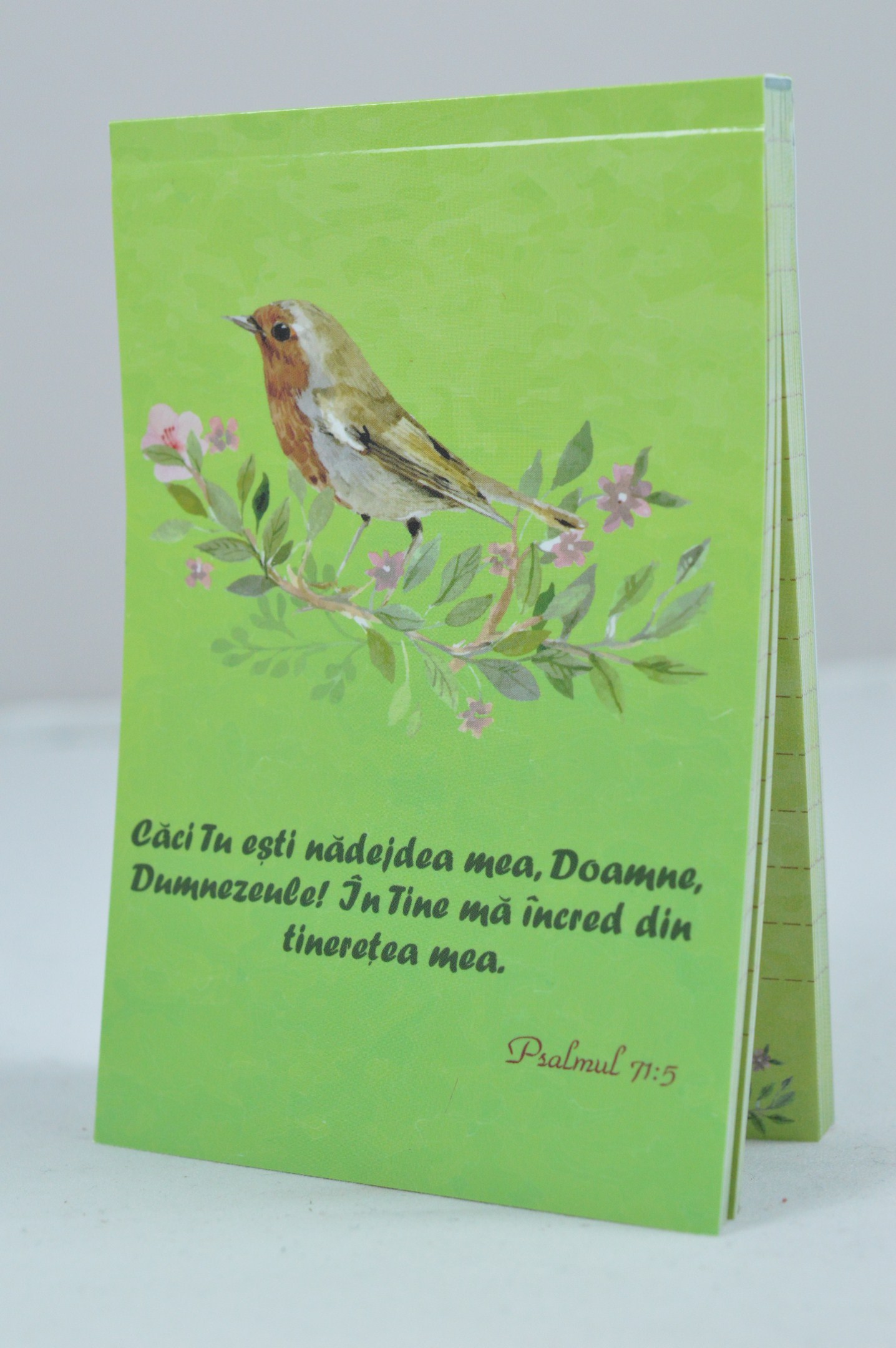 Carnetel cu verset biblic - Caci Tu esti nadejdea mea, Doamne, Dumnezeule! (Psalmul 71:5) Carnetel cu verset biblic - Caci Tu esti nadejdea mea, Doamne, Dumnezeule! (Psalmul 71:5)