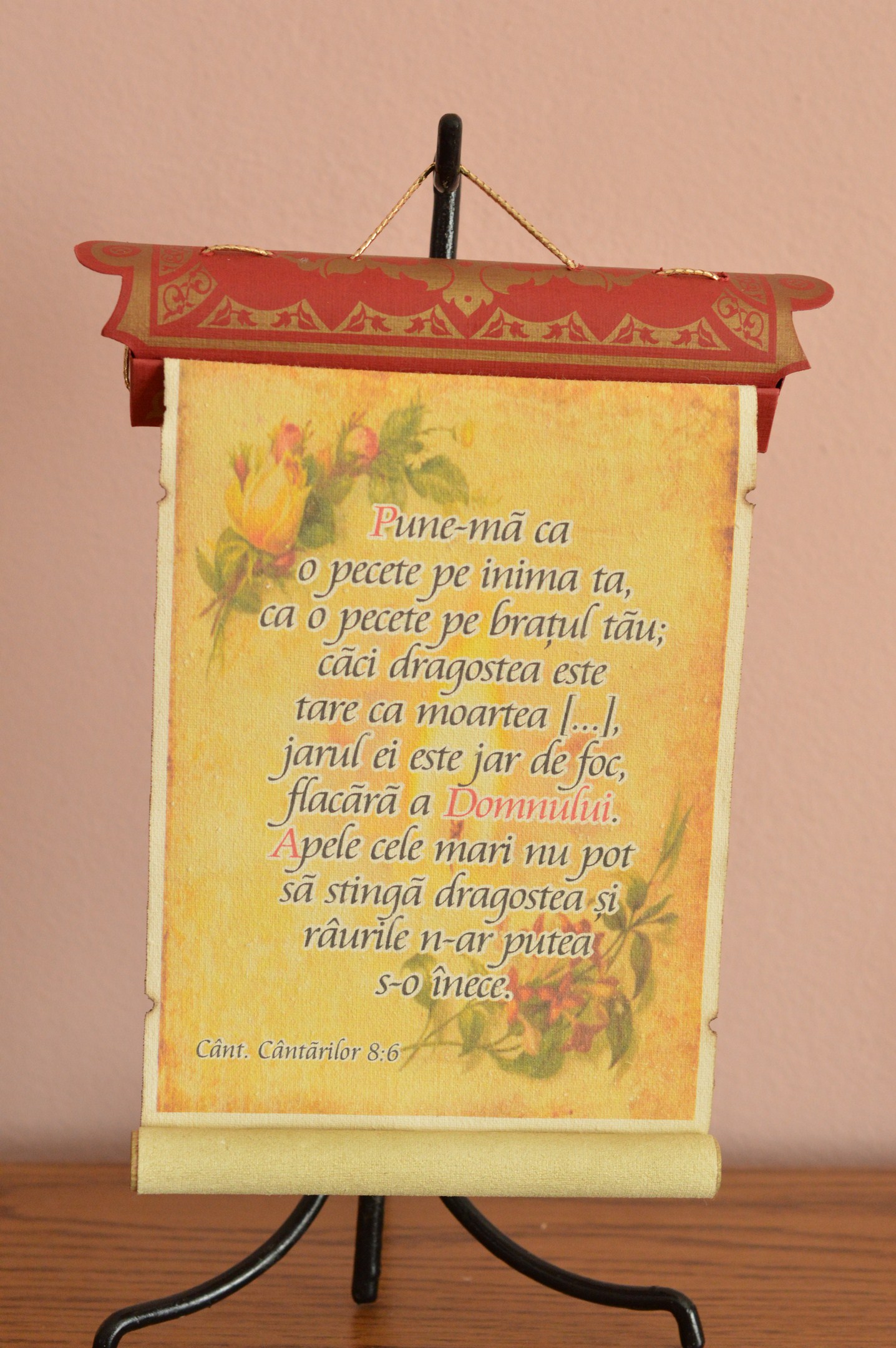 Pergament antic -Pune-ma ca o pecete pe inima ta,