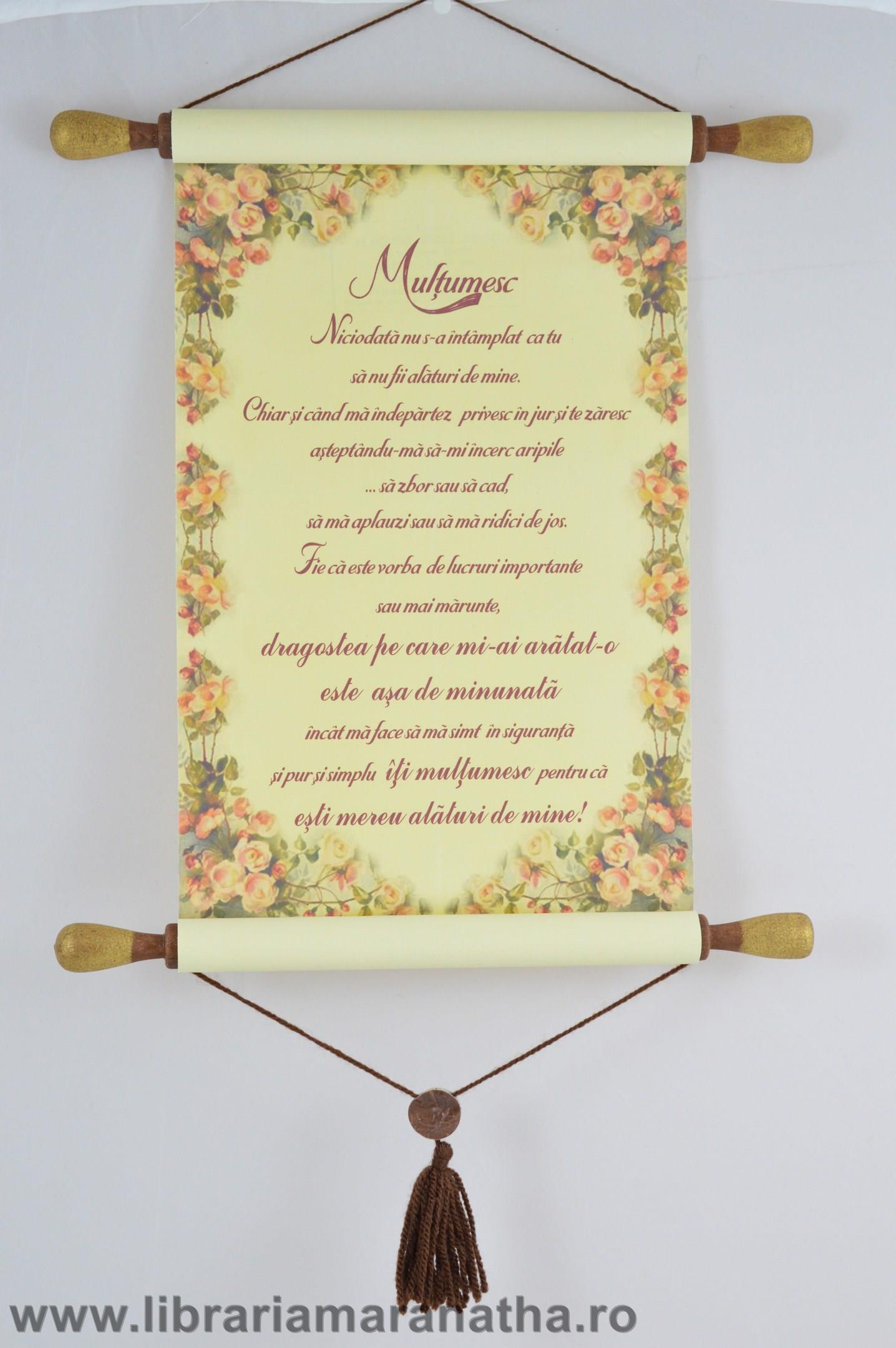 PAPIRUS A4 (30x20cm) -  Multumesc PAPIRUS A4 (30x20cm) -  Multumesc