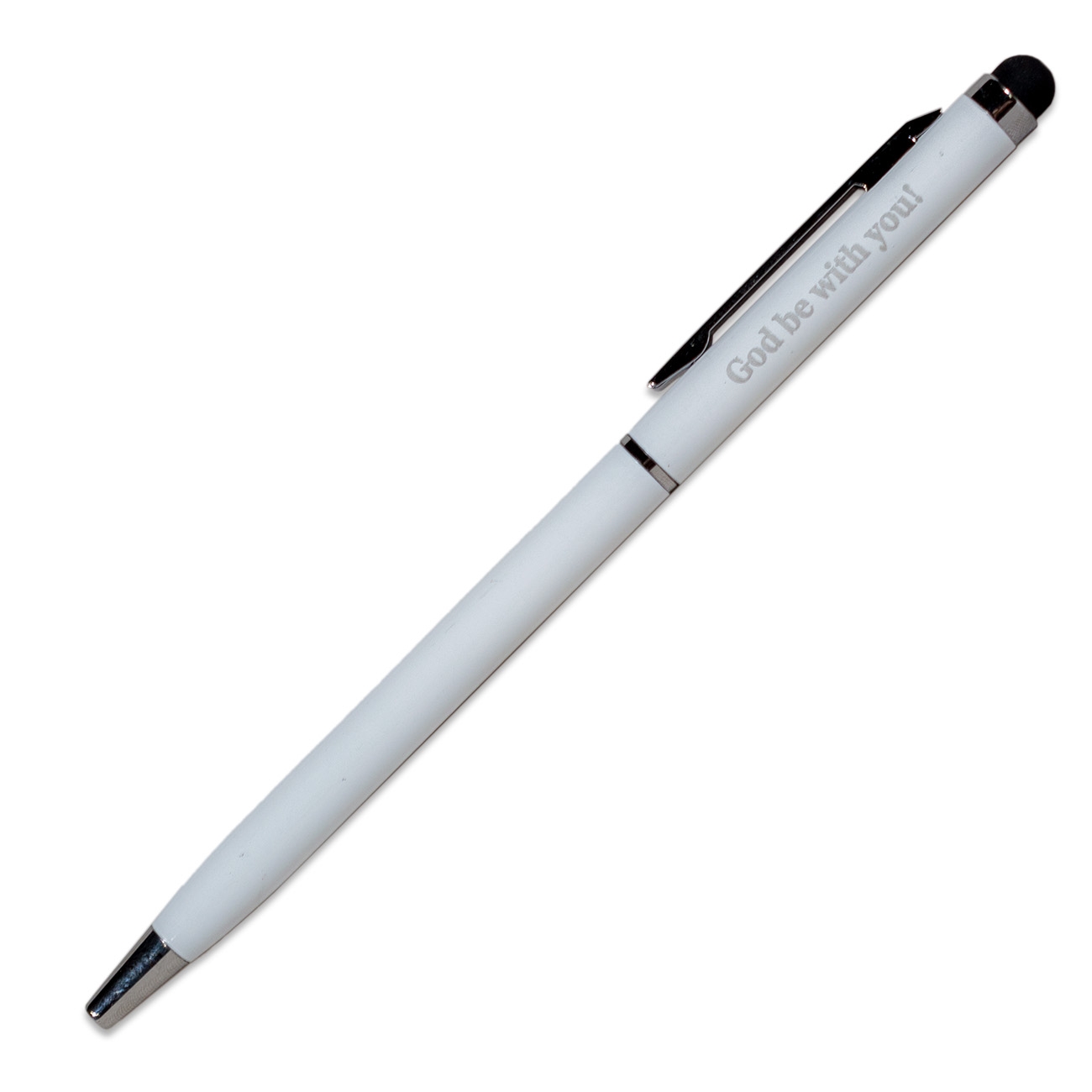 Pix touchscreen pentru telefon - God be with you! (alb) Pix touchscreen pentru telefon - God be with you! (alb)