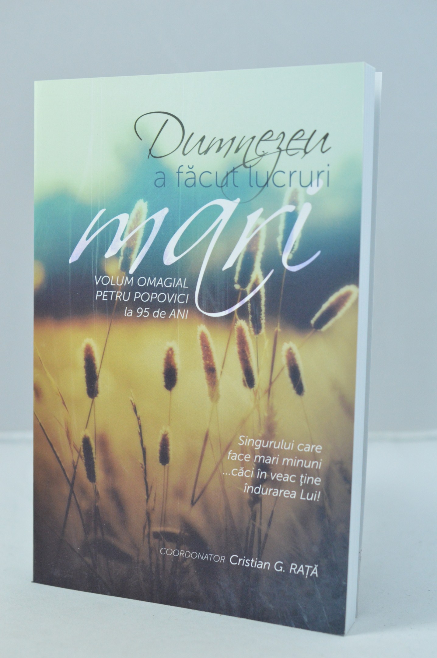 Dumnezeu a facut lucruri mari - volum omagial Petru Popovici Dumnezeu a facut lucruri mari - volum omagial Petru Popovici