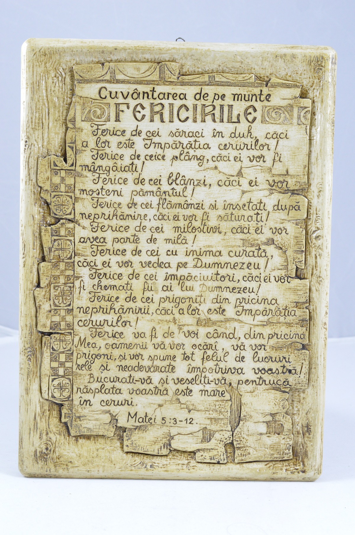 Gravura ceramica- Cuvantarea de pe munte - Fericirile Gravura ceramica- Cuvantarea de pe munte - Fericirile