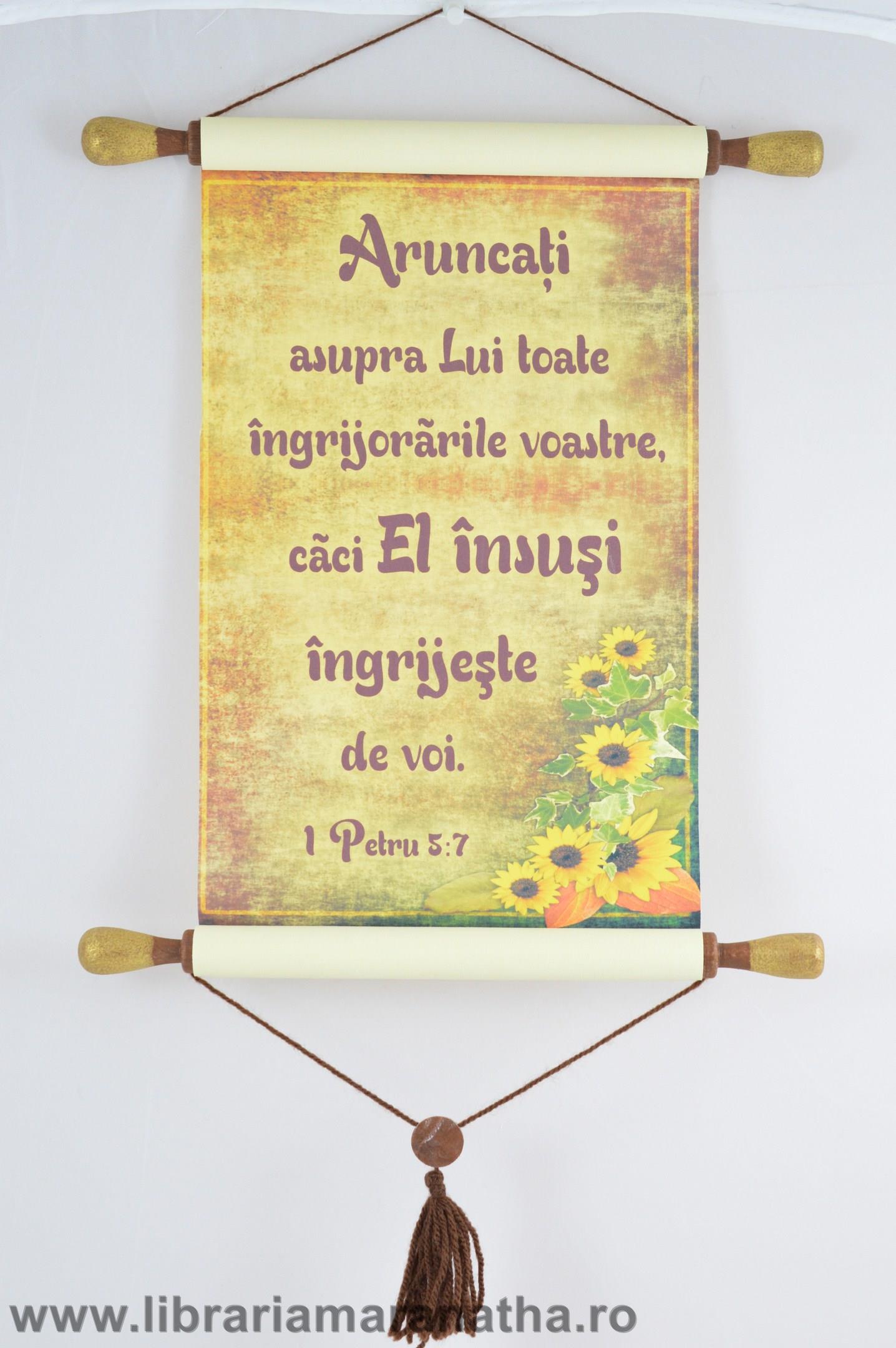 PAPIRUS A4 (30x20cm) - Aruncati asupra Lui toate ingrijorarile PAPIRUS A4 (30x20cm) - Aruncati asupra Lui toate ingrijorarile