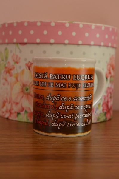 Cana (11x10 cm) - Exista patru lucruri Cana (11x10 cm) - Exista patru lucruri