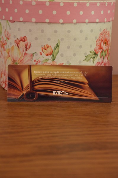 Semn de carte-Duceti pana la capat mantuirea voastra, Semn de carte-Duceti pana la capat mantuirea voastra,