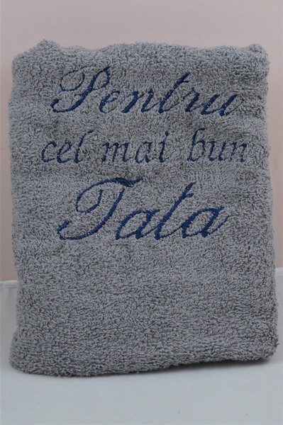 Prosop personalizat- Pentru cel mai bun tata (gri) Prosop personalizat- Pentru cel mai bun tata (gri)