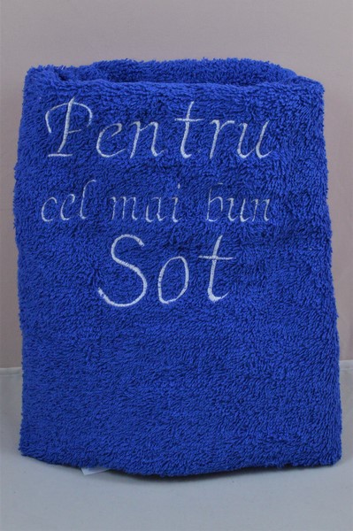 Prosop personalizat- Pentru cel mai bun sot (albastru)