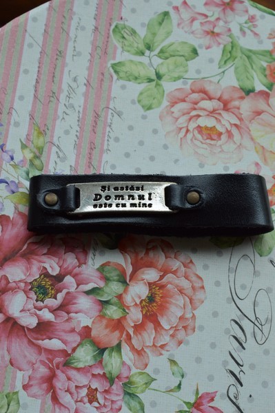 Bratara din piele - Si astazi Domnul este cu mine! Bratara din piele - Si astazi Domnul este cu mine!