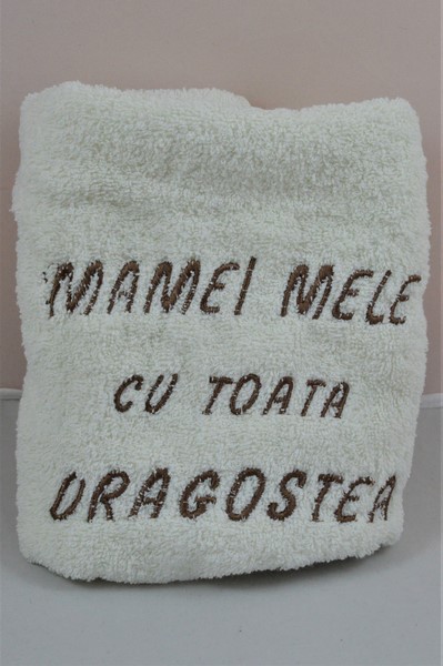 Prosop personalizat- Mamei mele cu toata dragostea (alb) Prosop personalizat- Mamei mele cu toata dragostea (alb)