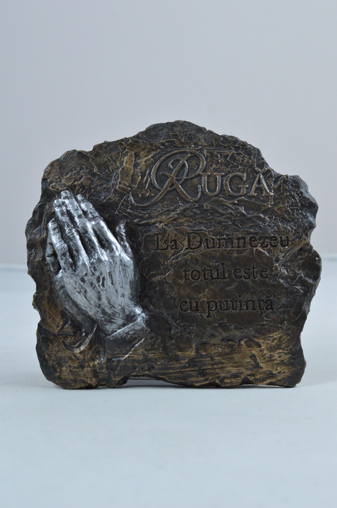 Aplica ruga in forma de piatra - La Dumnezeu totul este cu putinta Aplica ruga in forma de piatra - La Dumnezeu totul este cu putinta