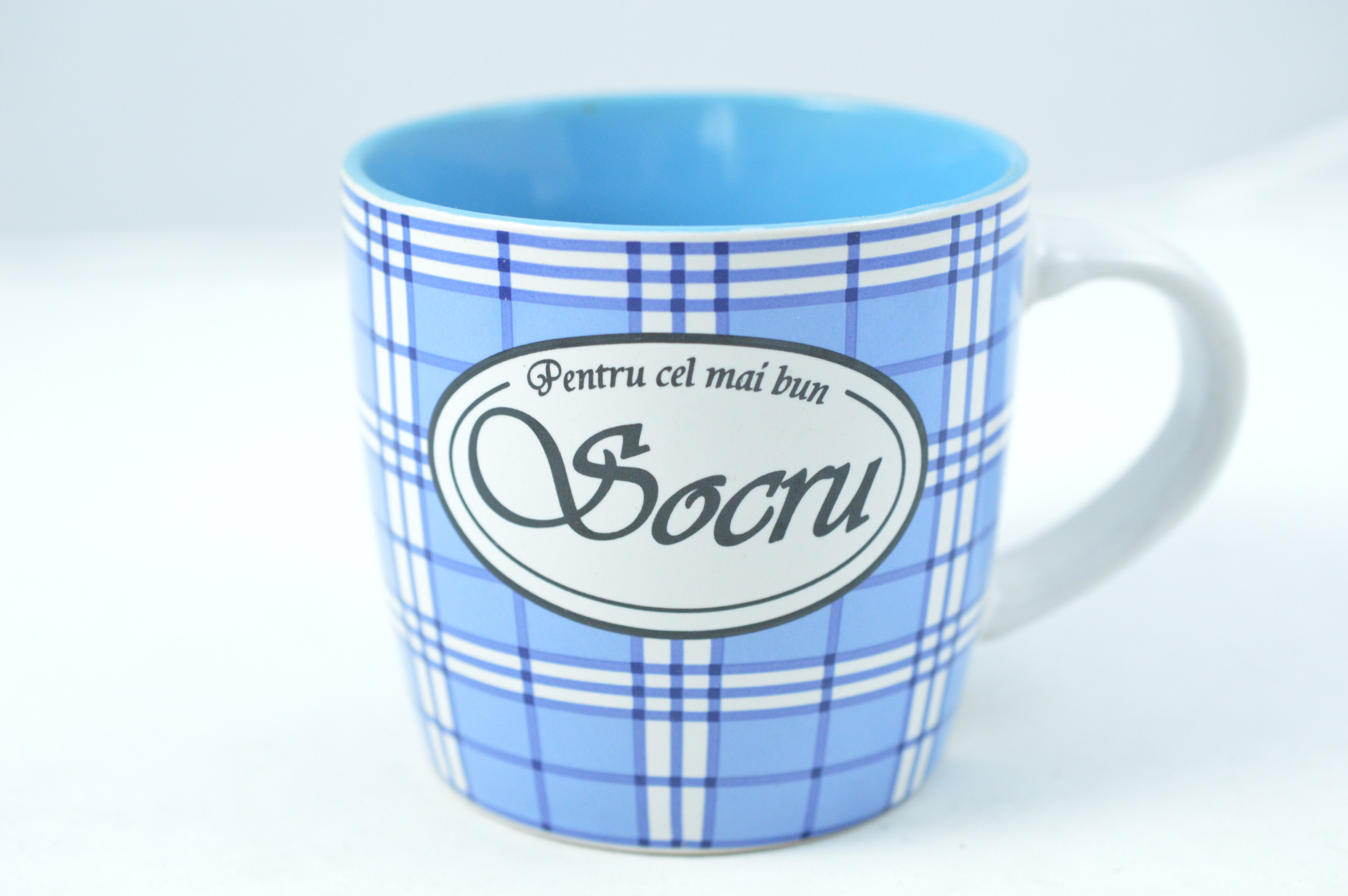 Cana cu dedicatie - Pentru cel mai bun Socru (albastru) Cana cu dedicatie - Pentru cel mai bun Socru (albastru)
