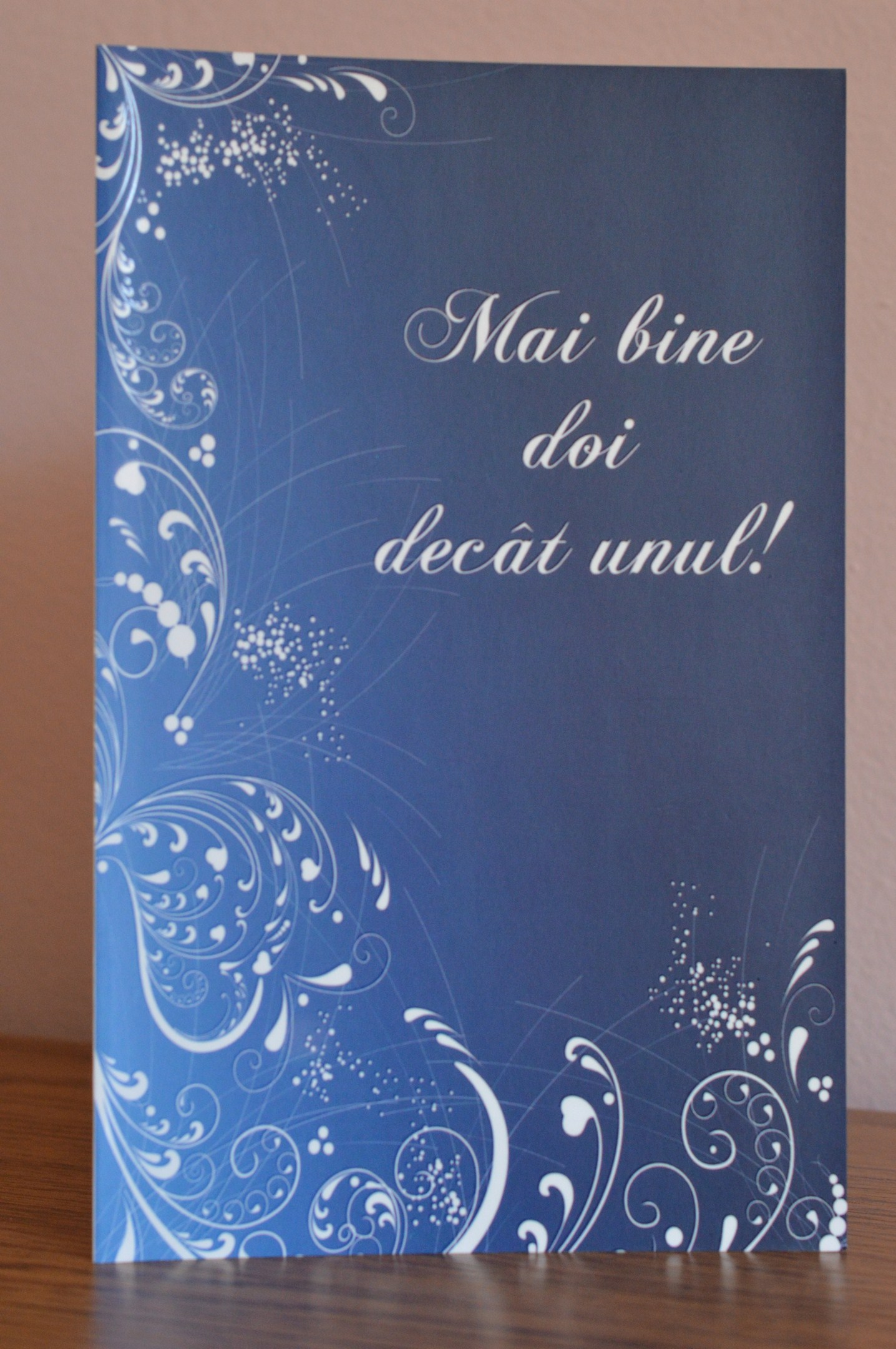 Felicitare– mai bine doi decat unul Felicitare– mai bine doi decat unul