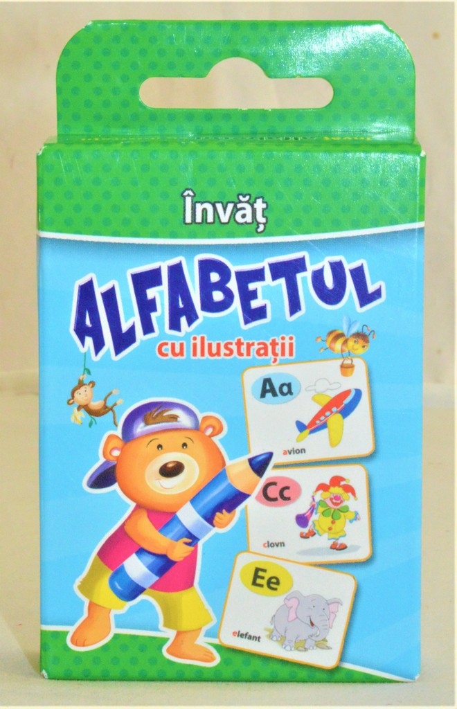 Carti de joc Educative - Invat ALFABETUL cu ilustratii Carti de joc Educative - Invat ALFABETUL cu ilustratii