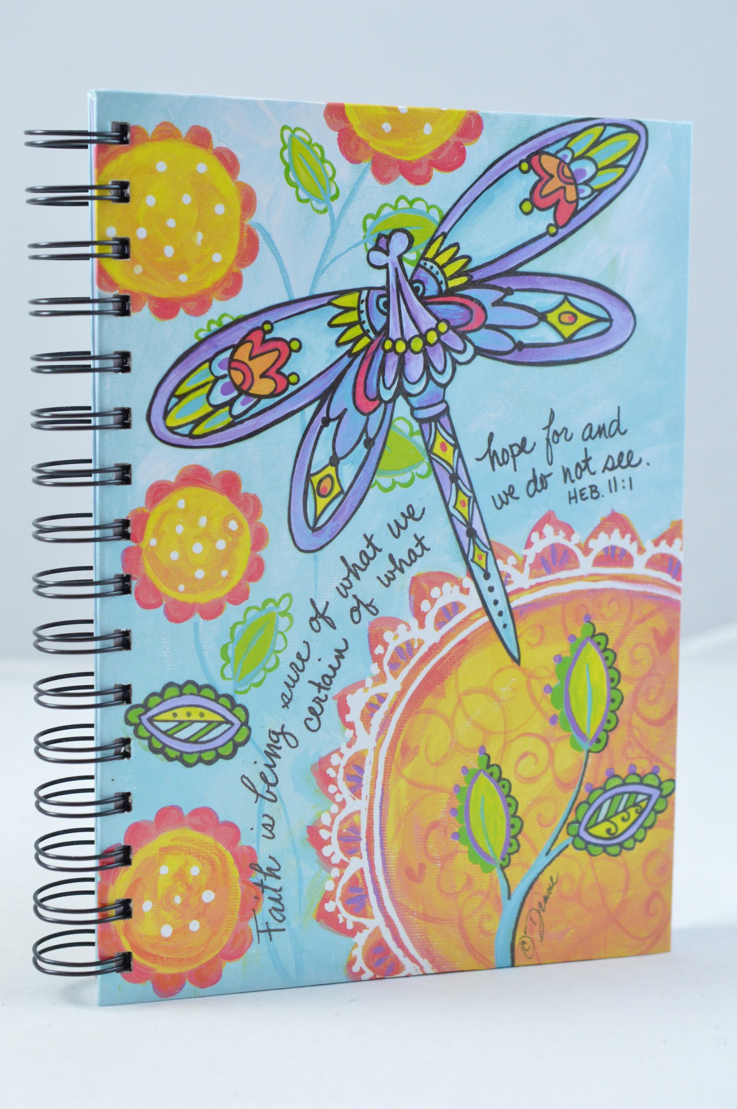 Jurnal crestin cu spirala - Dragonfly Jurnal crestin cu spirala - Dragonfly