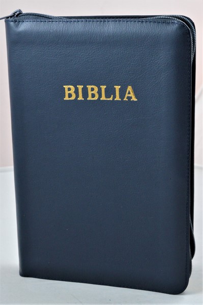 Biblia Planului Profetic - piele, bleumaren, mare, fermoar, margini aurite, cuv. lui Isus cu rosu Biblia Planului Profetic - piele, bleumaren, mare, fermoar, margini aurite, cuv. lui Isus cu rosu