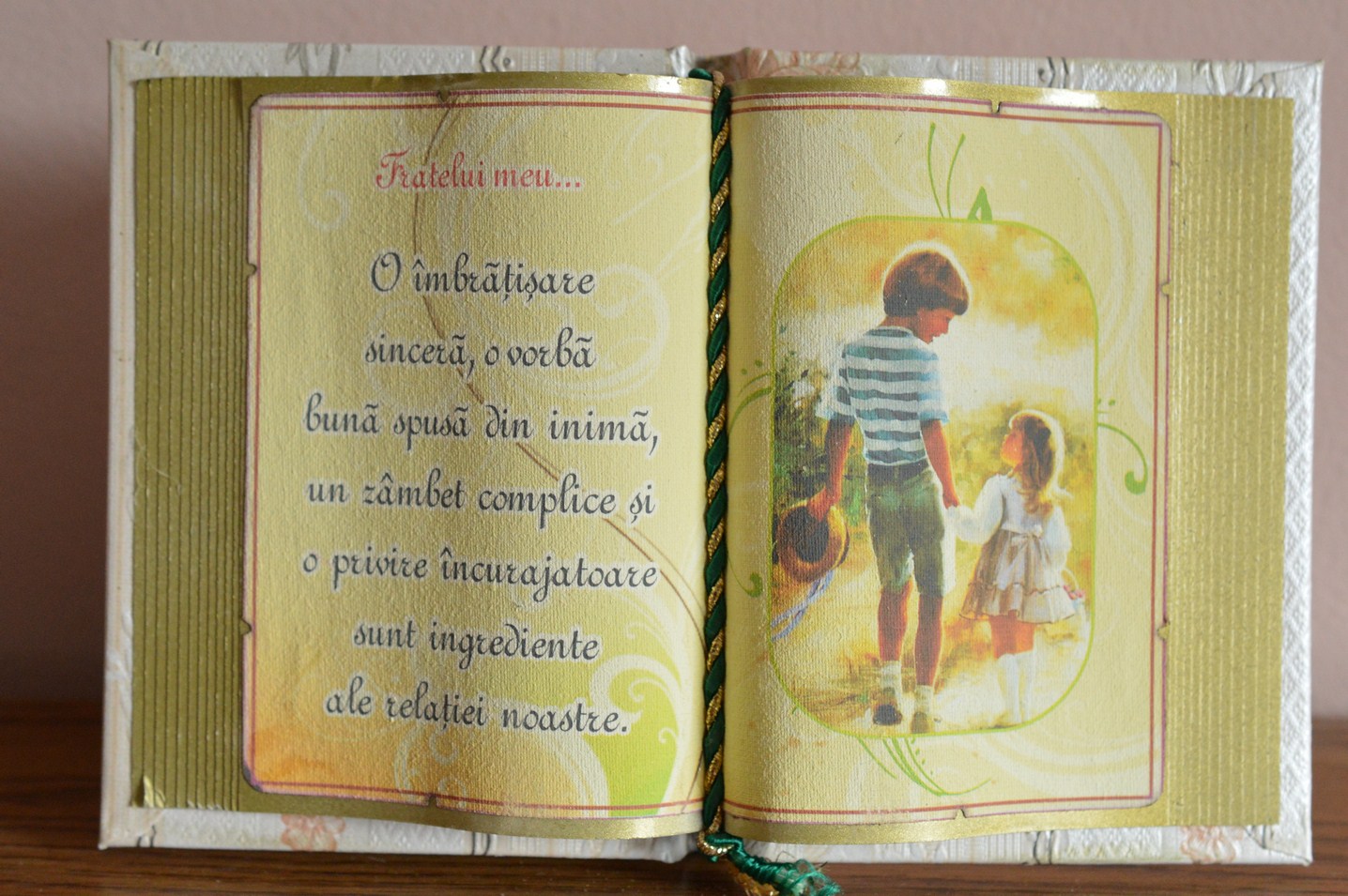 Carte decorativa - Fratelui meu... (14x21 cm) Carte decorativa - Fratelui meu... (14x21 cm)