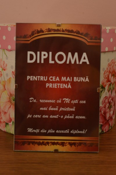 Diploma - Pentru cea mai buna prietena Diploma - Pentru cea mai buna prietena